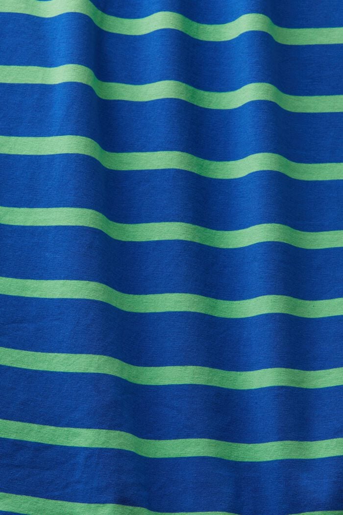 Gestreept mouwloos T-shirt, BRIGHT BLUE, detail image number 5