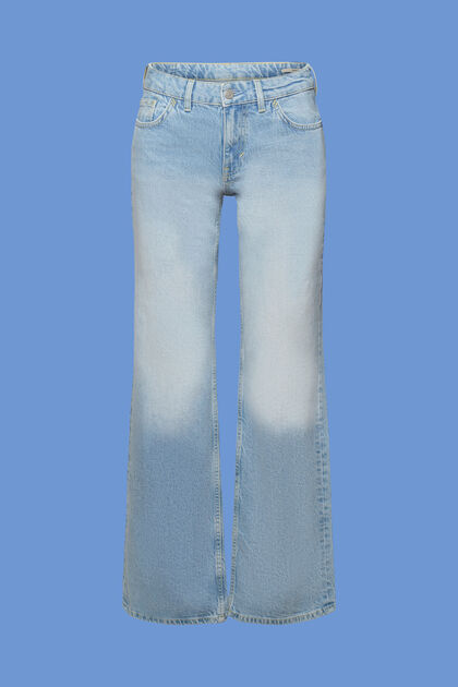 Jeans met retrolook en uitlopende pijpen