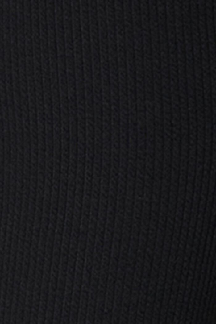 ZWANGERSCHAPSMODE Ribgebreide jersey legging, BLACK INK, detail image number 4
