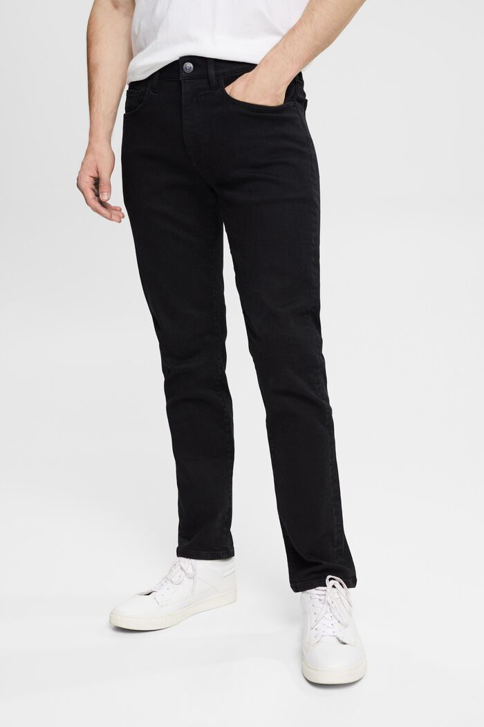 Jeans van biologisch katoen, BLACK RINSE, detail image number 0