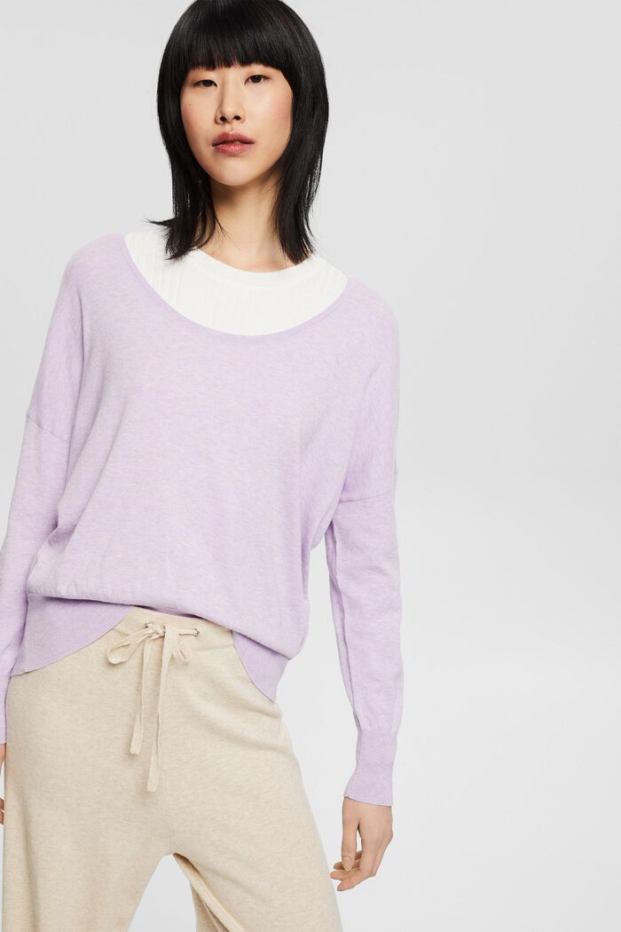 Fashion Sweater, LILAC, detail image number 0