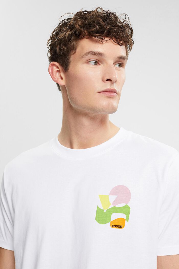 Jersey T-shirt met print, WHITE, detail image number 5