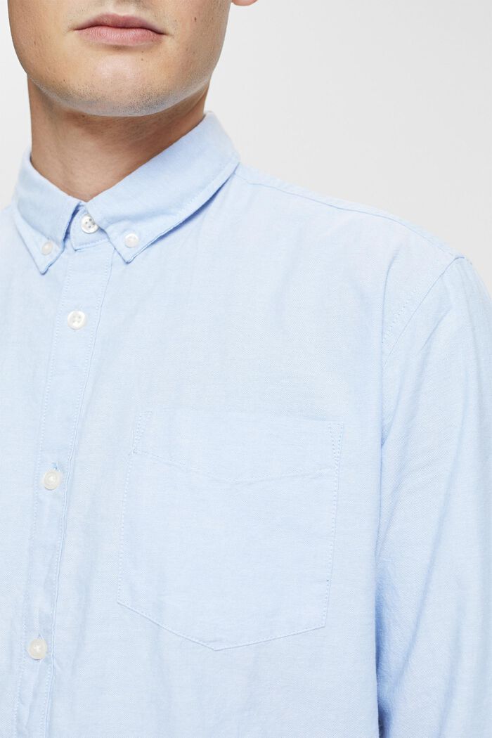 Buttondownshirt, 100% katoen, LIGHT BLUE, detail image number 2