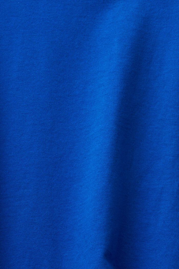 T-shirt met korte mouwen en ronde hals, BRIGHT BLUE, detail image number 4