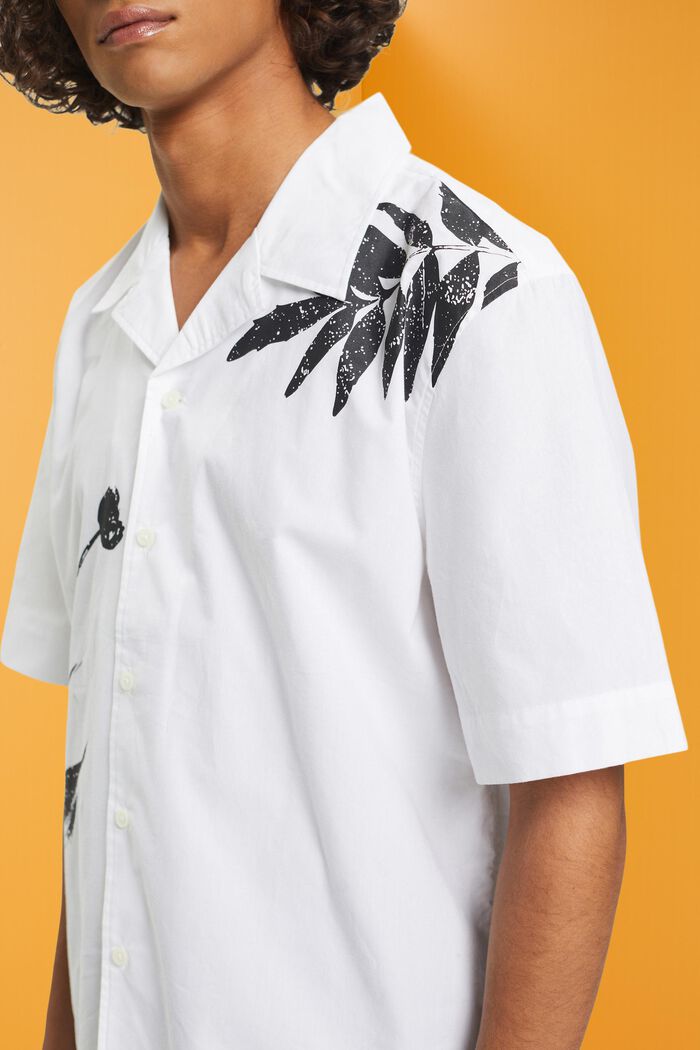 Overhemd met grote bloemenprint, WHITE, detail image number 2