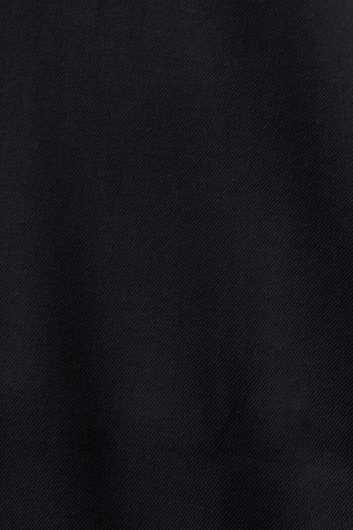 Oversized overhemdjurk in midilengte, BLACK, detail image number 4