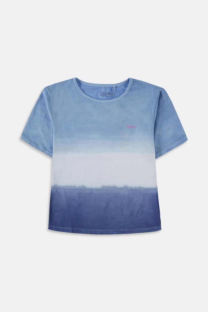 T-shirt met kleurverloop, BRIGHT BLUE, overview