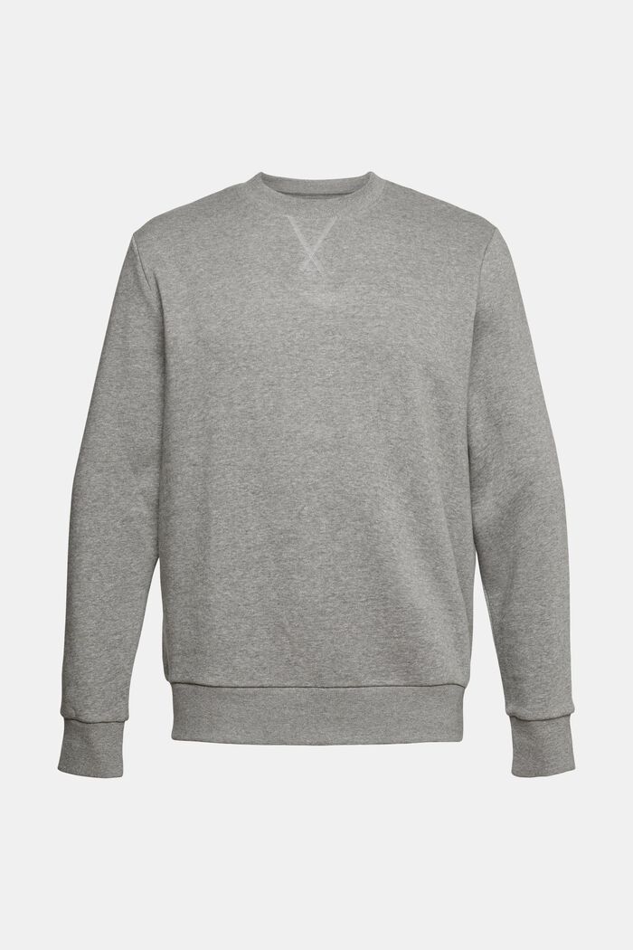 Gerecycled: gemêleerd sweatshirt, MEDIUM GREY, detail image number 4