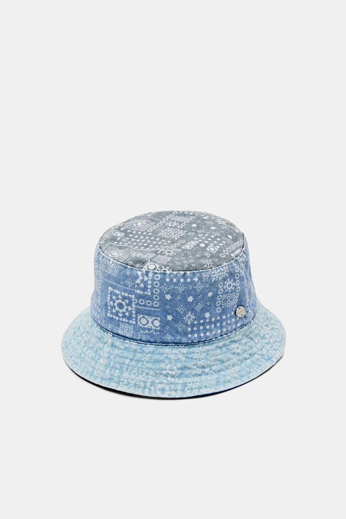 Bucket hat met print all-over, BLUE, detail image number 0