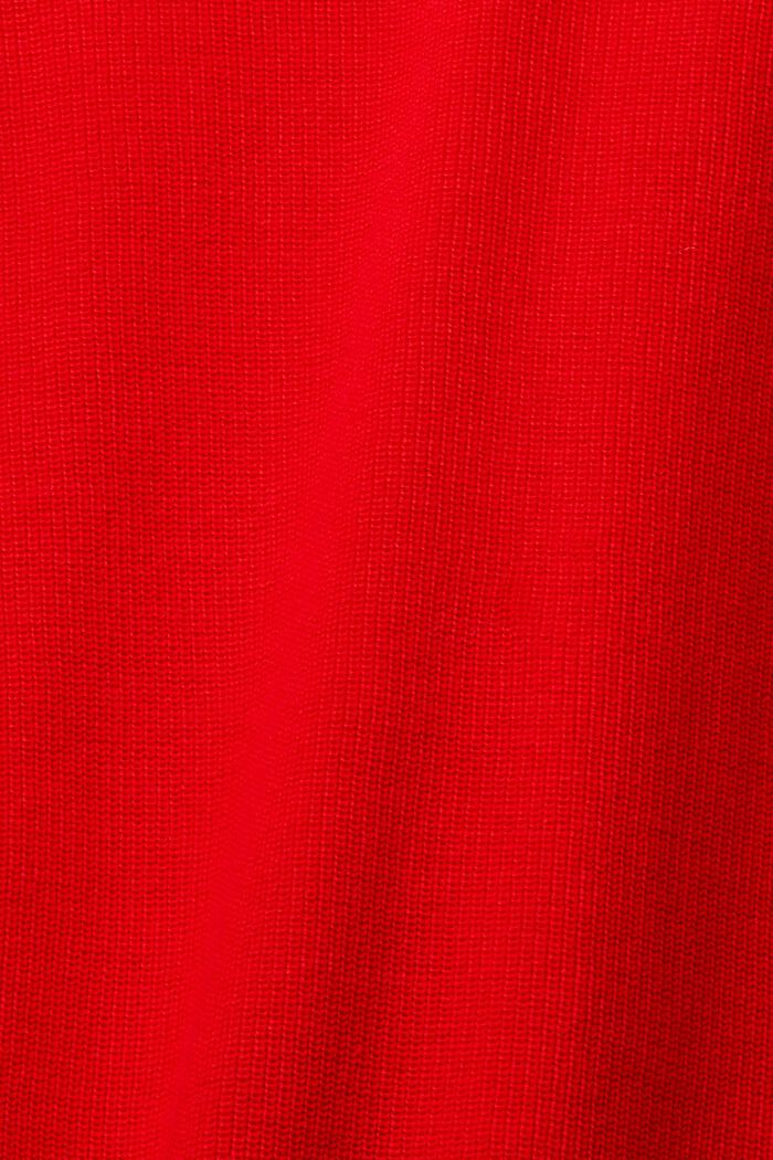 Gebreide trui met vleermuismouwen, RED, detail image number 6