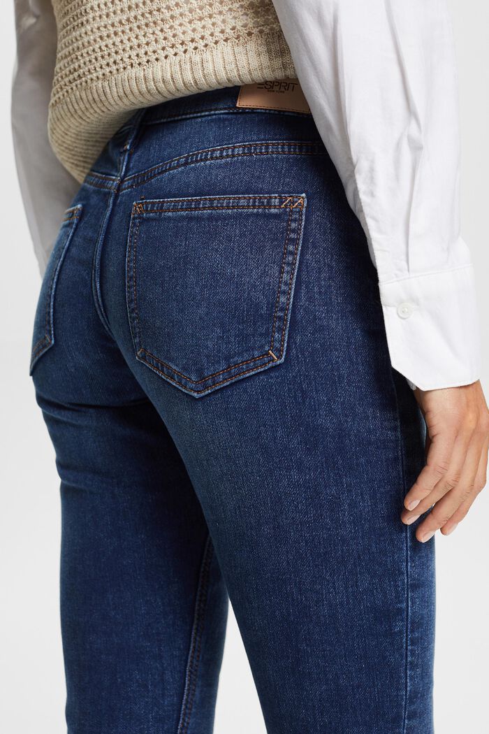 Slim fit-jeans met stretch, BLUE DARK WASHED, detail image number 1