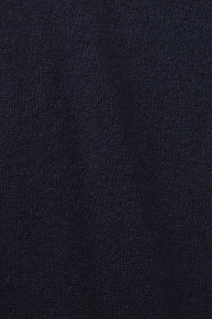 Gebreid mouwloos vest van een wolmix, NAVY, detail image number 5