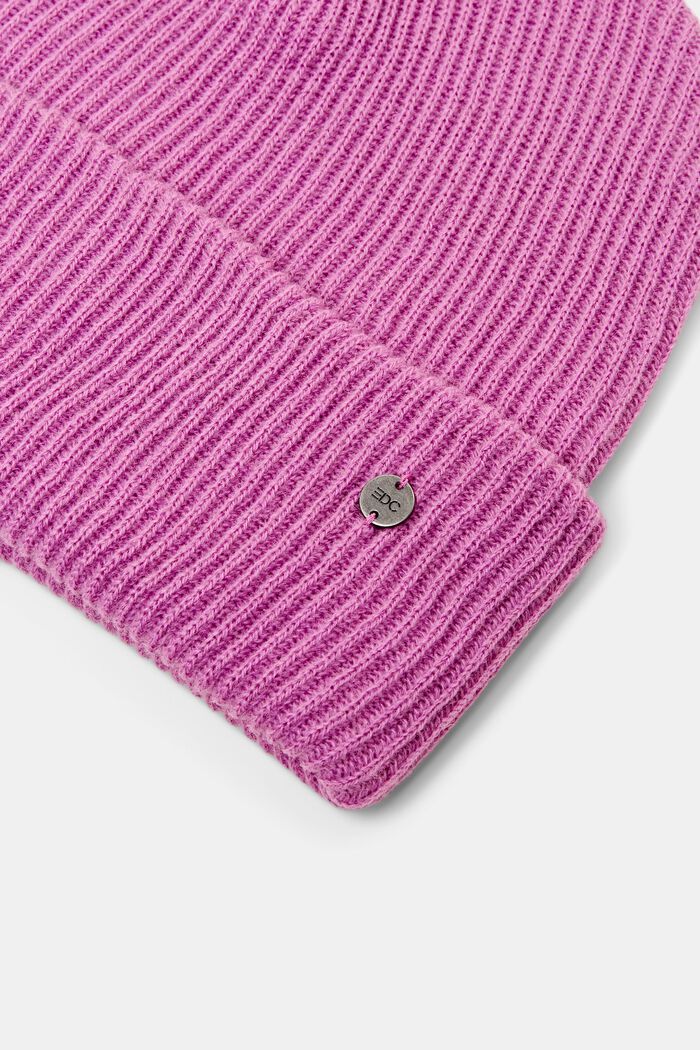 Beanie van een wolmix, LILAC, detail image number 1