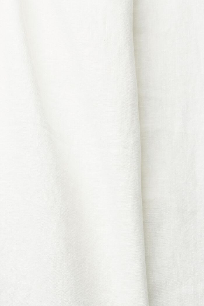 Broek van 100% linnen, WHITE, detail image number 4