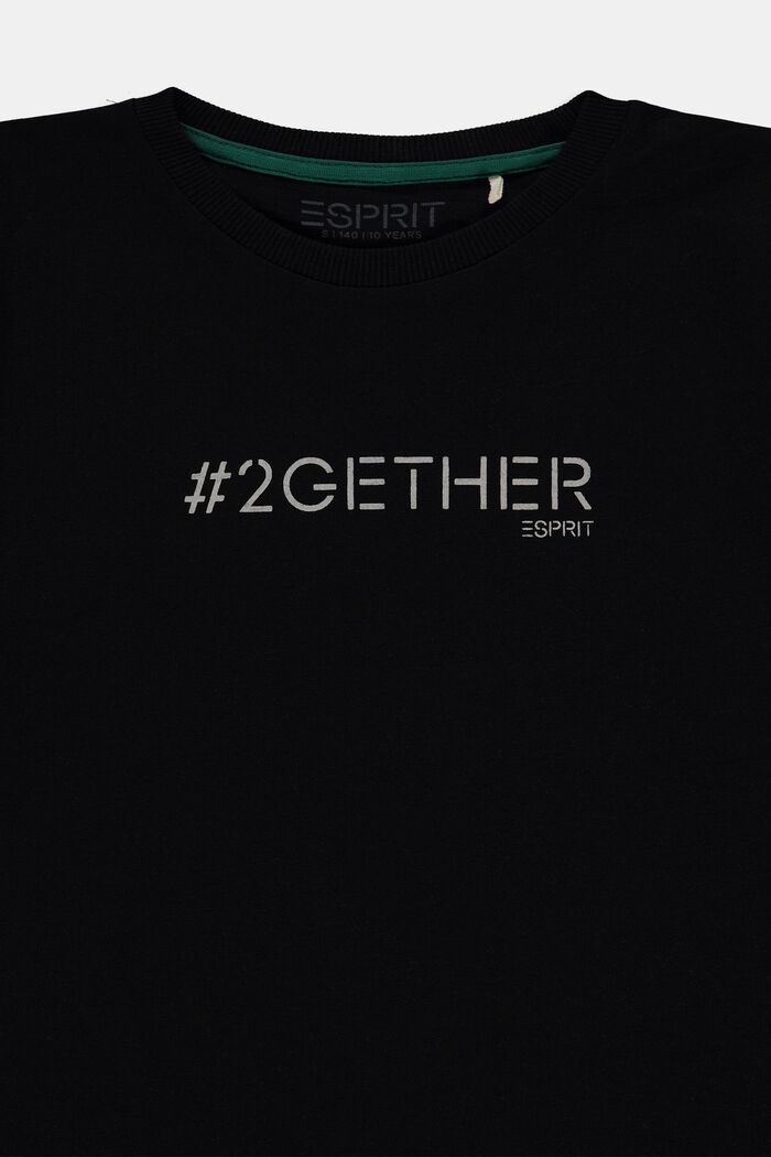 Jersey T-shirt met print, BLACK, detail image number 2