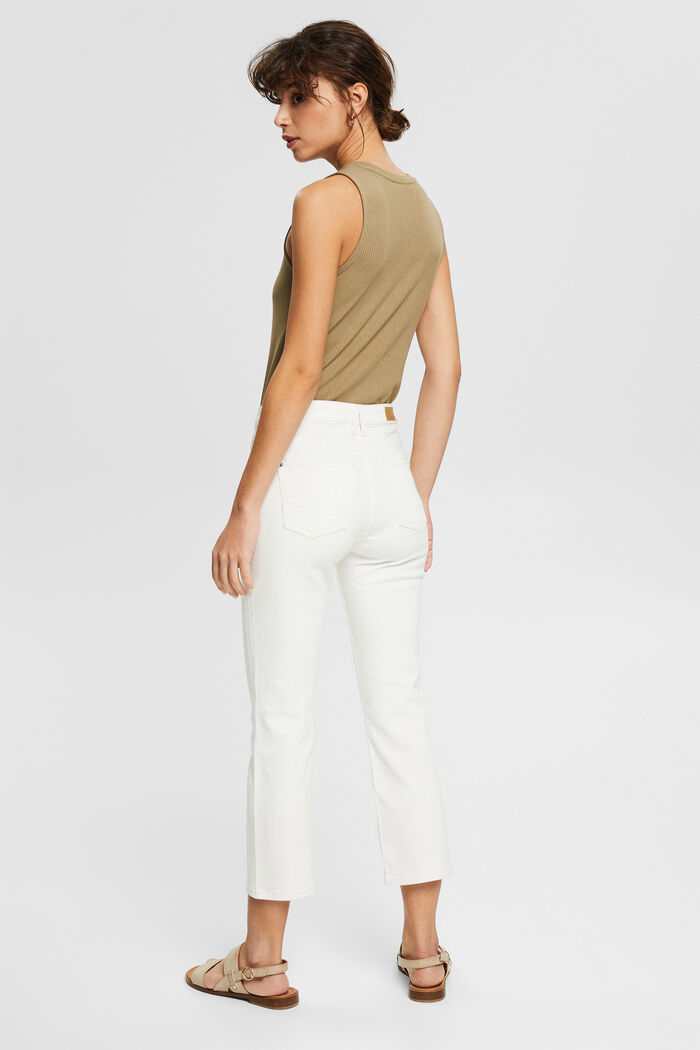 Cropped jeans met kick flare, OFF WHITE, detail image number 3