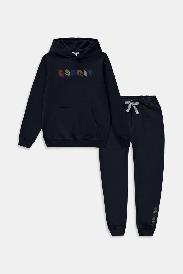 Combiset: hoodie en joggingbroek, BLACK, detail image number 0