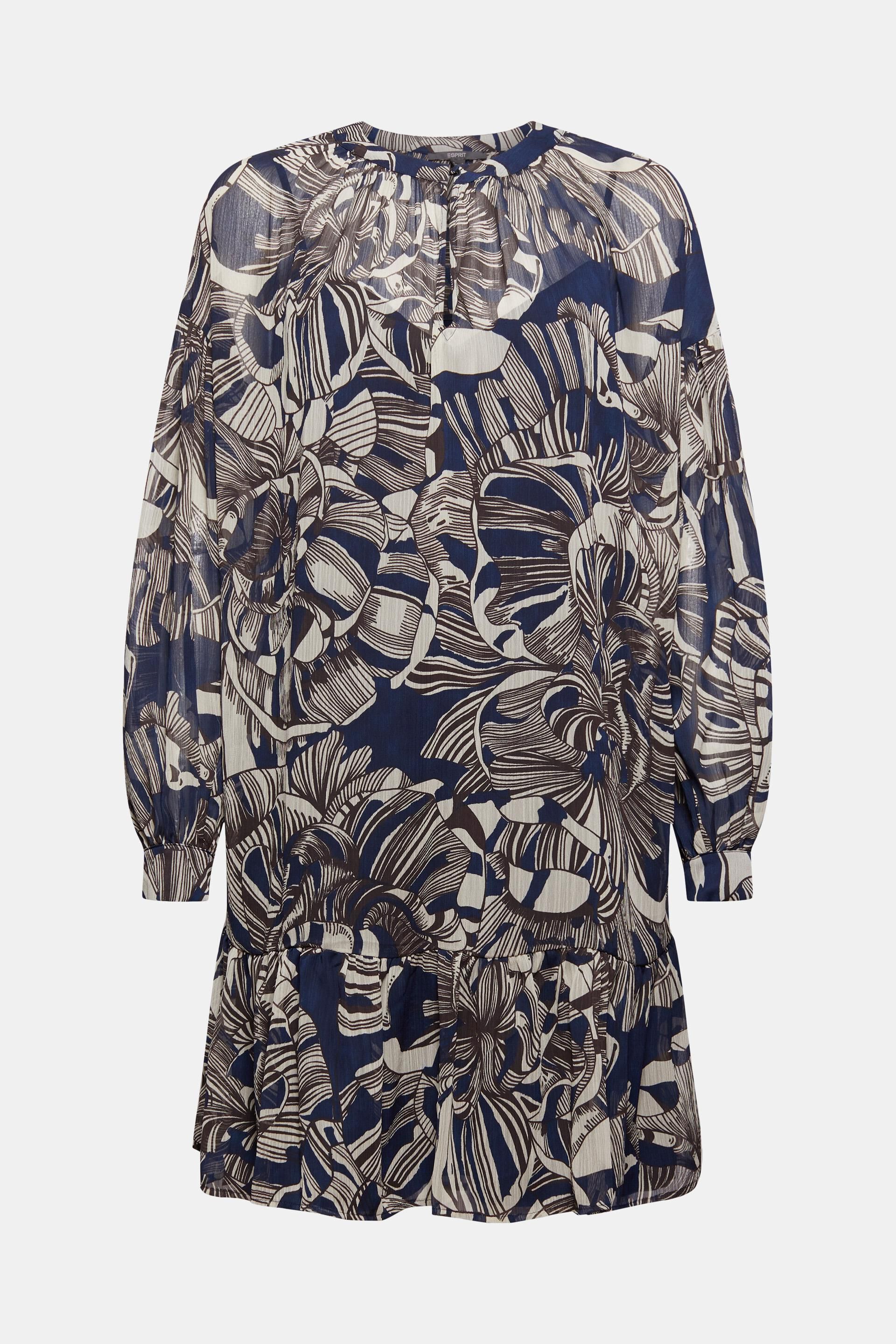 Amisu Chiffon jurk bloemenprint casual uitstraling Mode Jurken Chiffon jurken 