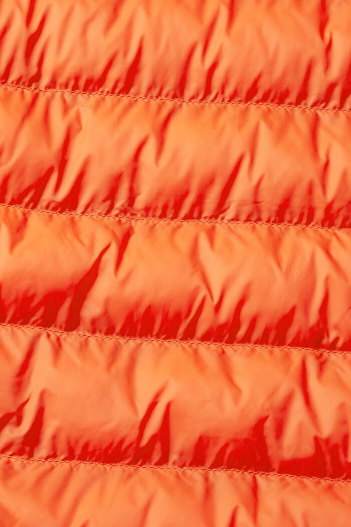 Gewatteerde jas met hoge hals, RED, detail image number 4