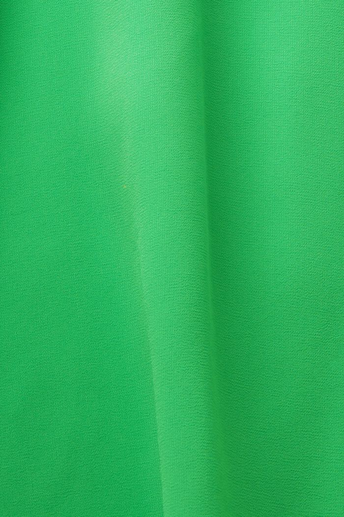 Mouwloze chiffon blouse van crêpe, CITRUS GREEN, detail image number 5