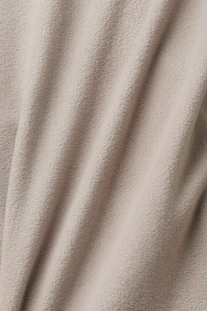 Fleece top met lange mouwen, BEIGE, detail image number 4