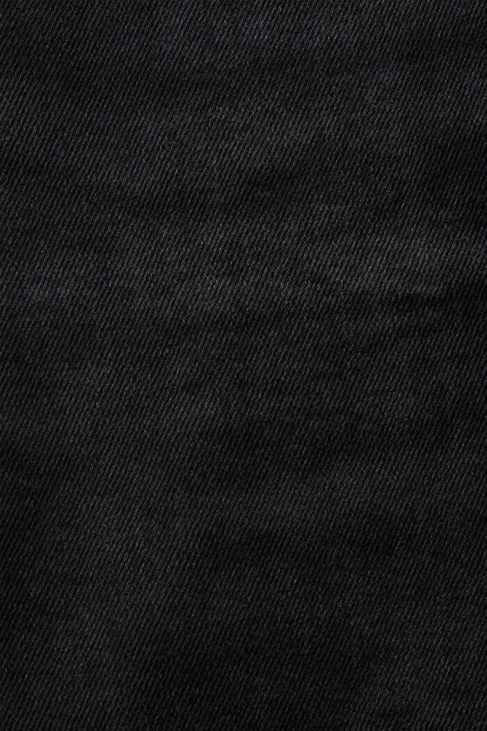 Mid rise regular tapered jeans, BLACK DARK WASHED, detail image number 6