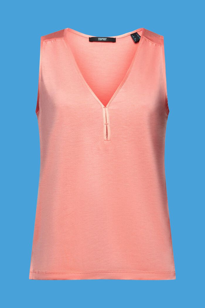 Jersey top, TENCEL™ lyocell, CORAL, detail image number 7