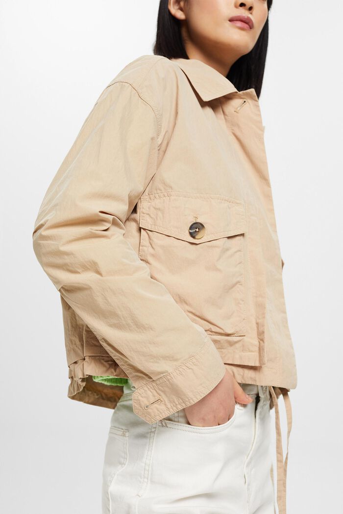 Korte lichte jas, SAND, detail image number 2