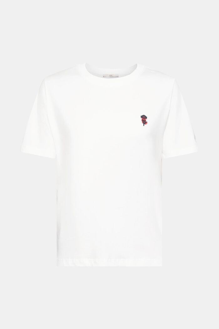 T-shirt met print, OFF WHITE, detail image number 6