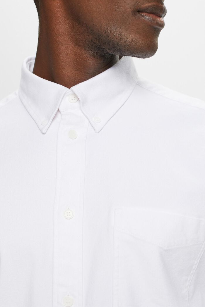 Twill regular fit-overhemd, WHITE, detail image number 3