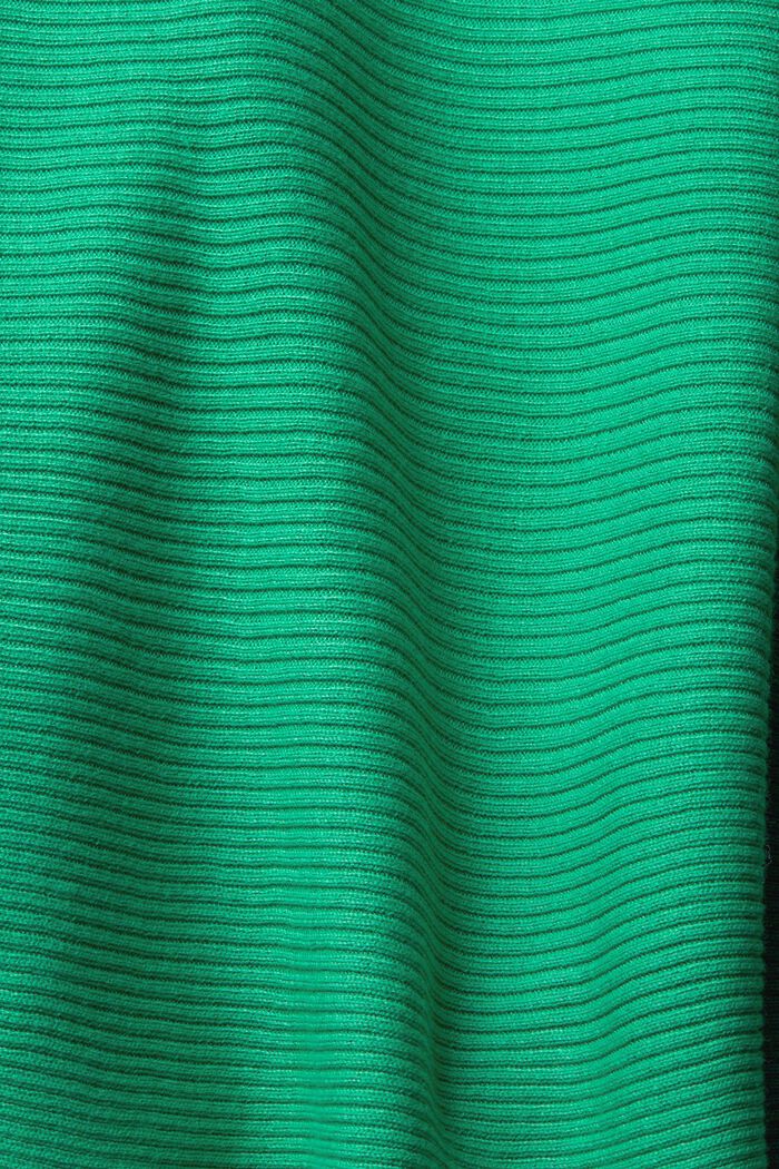 Geribde hoodie van gerecycled materiaal, LIGHT GREEN, detail image number 4