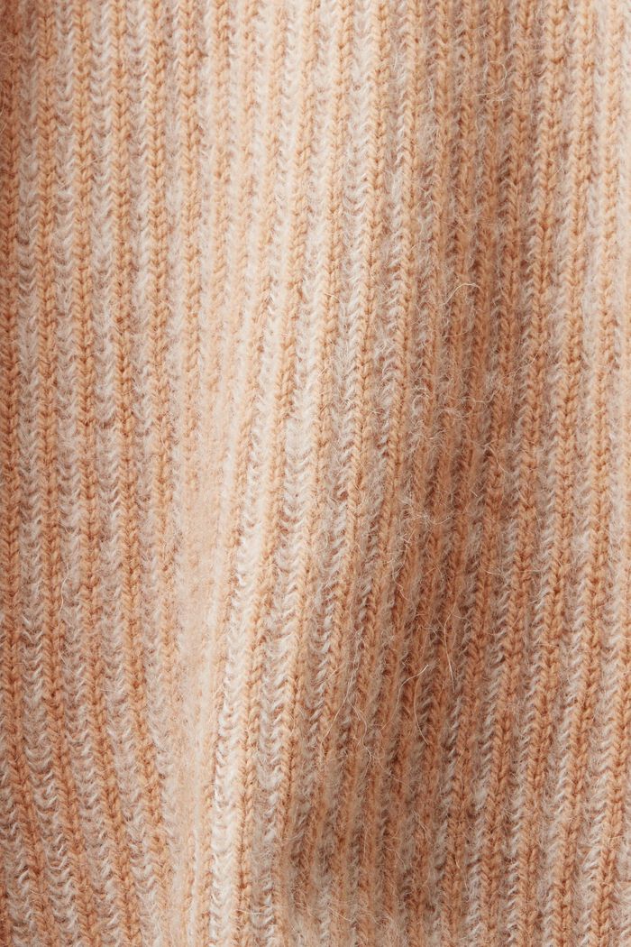 Tweekleurige trui met alpaca, LIGHT BEIGE, detail image number 5