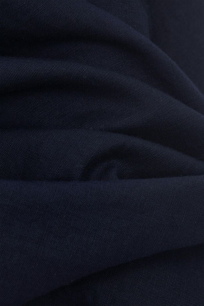 Linnen: blouse met koordjes, NAVY, detail image number 4
