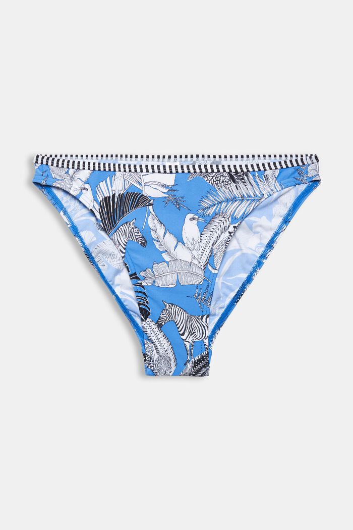 Gerecycled: bikini-slip met tropische print
