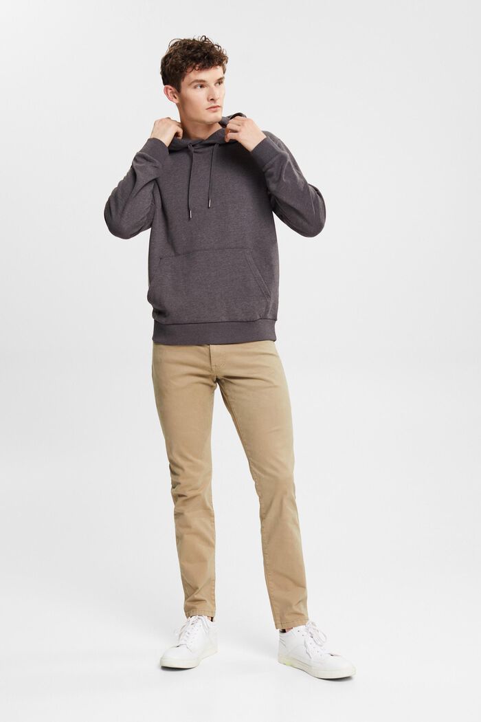 Gerecycled: sweatshirt met capuchon, DARK GREY, detail image number 4