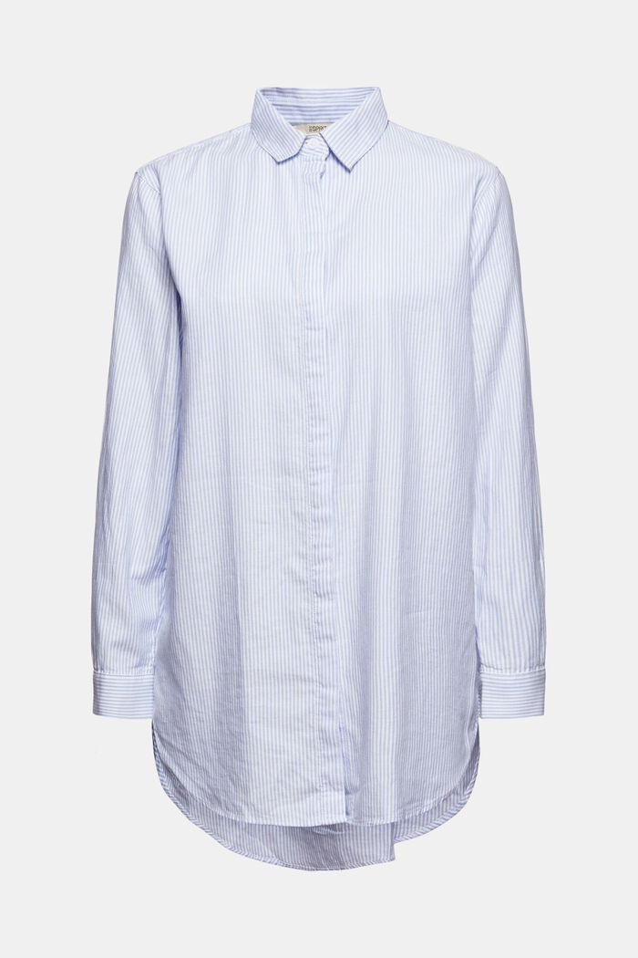 Overhemdblouse van 100% organic cotton, PASTEL BLUE, detail image number 5