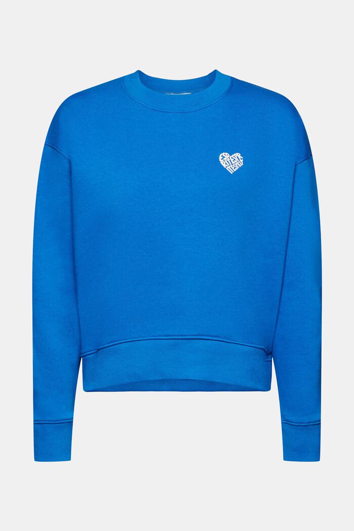 Sweatshirt met logo, BLUE, detail image number 2