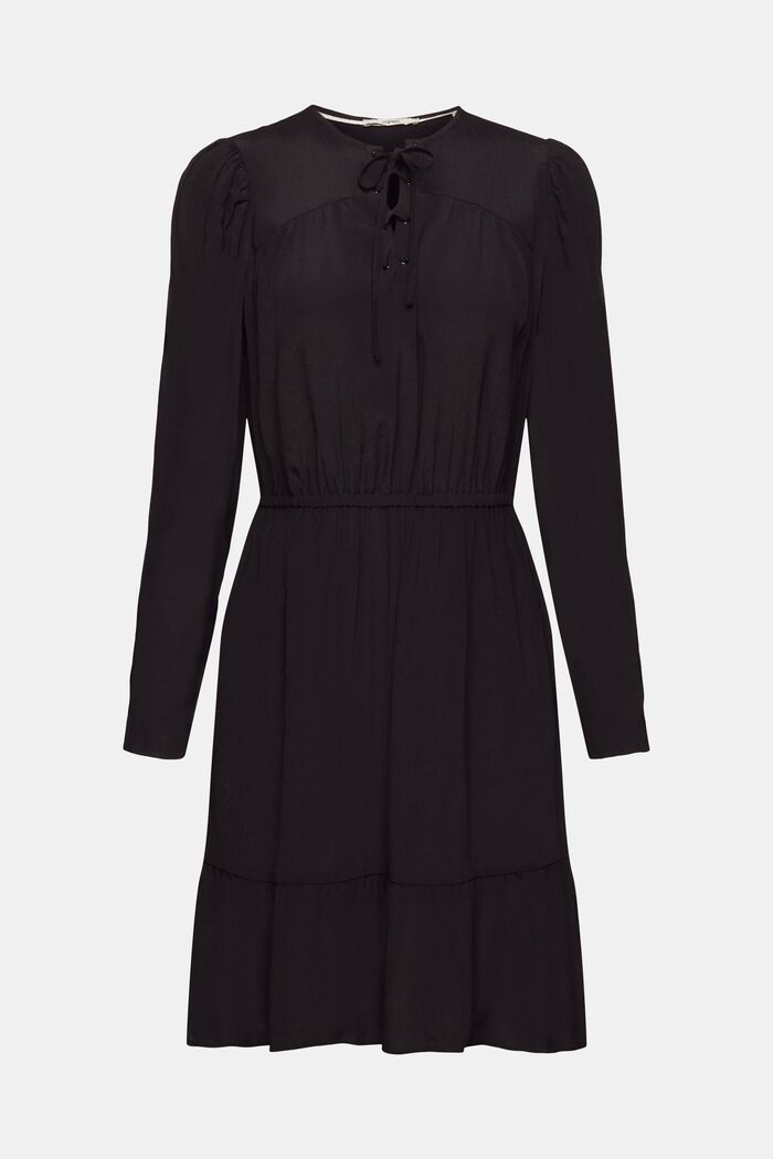 Mini-jurk met strikdetail, BLACK, detail image number 6