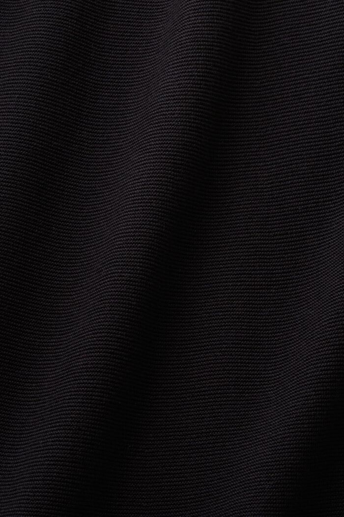 Mouwloze geribde midi-jurk, BLACK, detail image number 4