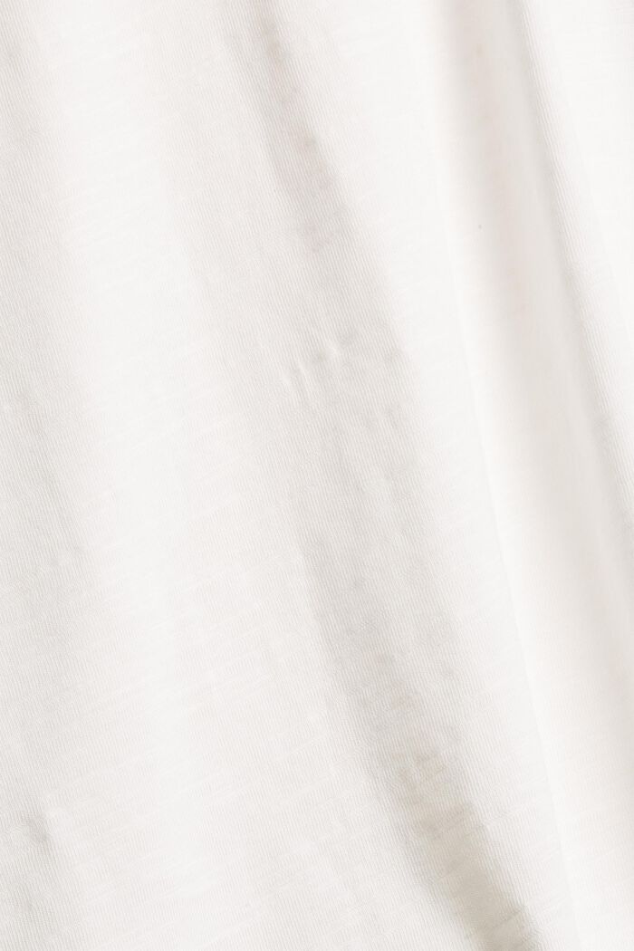 CURVY henley longsleeve van 100% biologisch katoen, OFF WHITE, detail image number 4