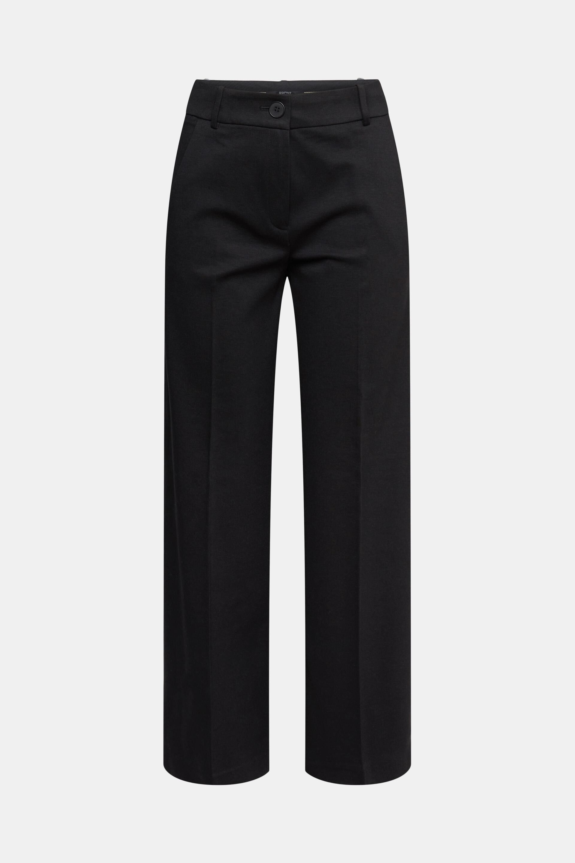 edc Stretch broek rood-zwart abstract patroon casual uitstraling Mode Broeken Stretch broeken 