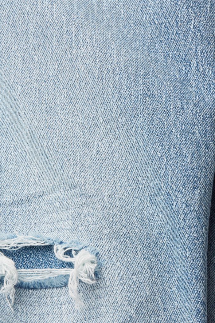 Gescheurde slimfit jeans, BLUE MEDIUM WASHED, detail image number 6