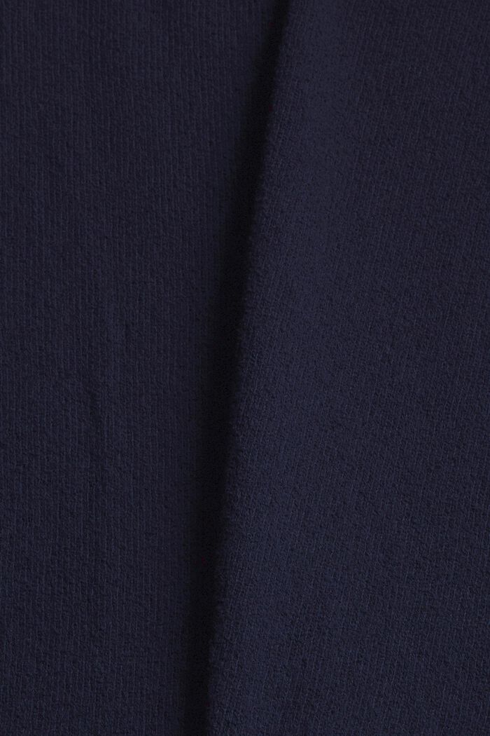 Poloshirt met bouclé-look, NAVY, detail image number 4