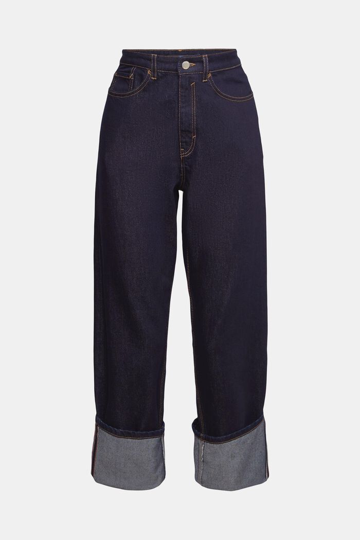 Mid-rise relaxed fit jeans, BLUE RINSE, overview
