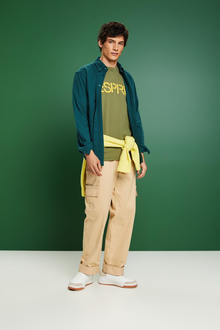 Twill regular fit-overhemd, EMERALD GREEN, detail image number 5
