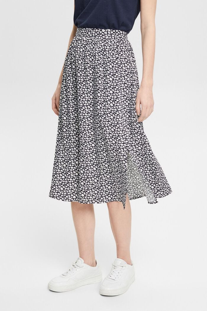 Light woven Skirt, NAVY, detail image number 1