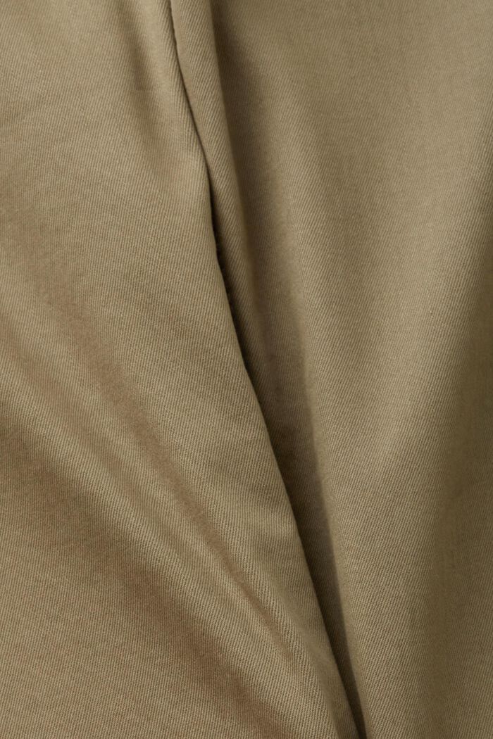 Mid rise capri jeans, KHAKI GREEN, detail image number 4