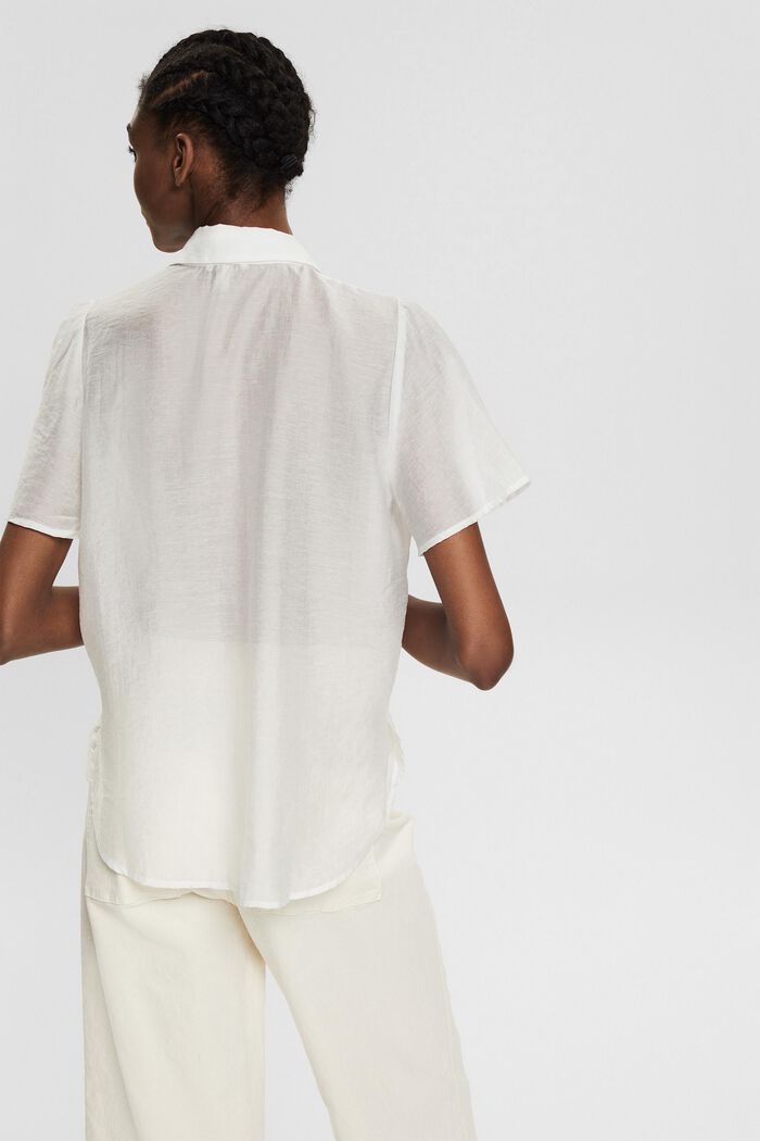 Met linnen: luchtige blouse, OFF WHITE, detail image number 3