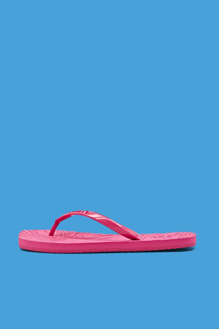 Modieuze teenslippers, PINK FUCHSIA, detail image number 0