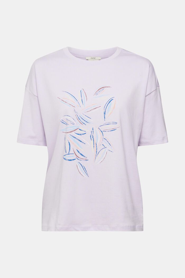 T-shirt met print, LILAC, overview